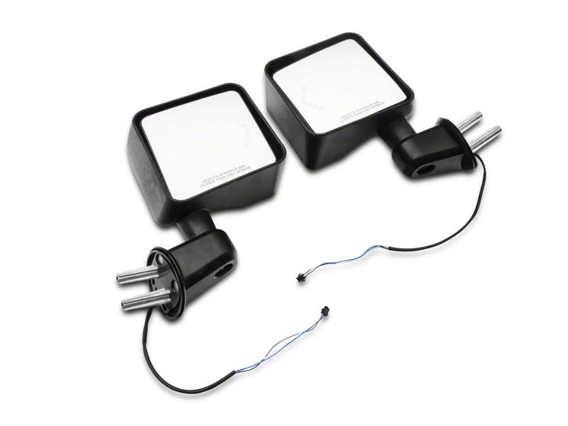 Raxiom 07-18 Jeep Wrangler JK Off-Road LED Manual Mirrors w/ Turn Signals