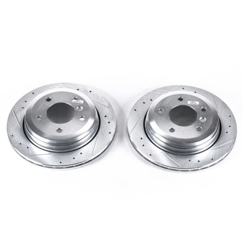 Power Stop 01-05 BMW 325xi Rear Evolution Drilled & Slotted Rotors - Pair PowerStop