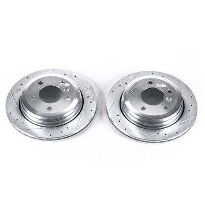Power Stop 01-05 BMW 325xi Rear Evolution Drilled & Slotted Rotors - Pair PowerStop