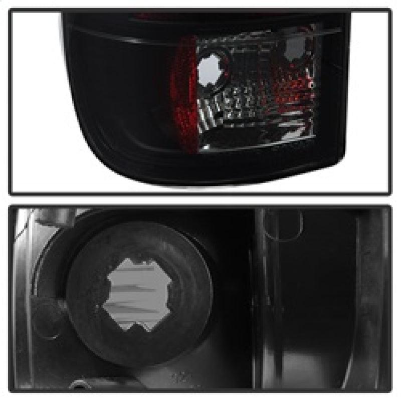 Spyder 08-16 Ford Super Duty F-250 V3 Light Bar LED Tail Lights - Blk Smoke ALT-YD-FS07V3-LBLED-BSM SPYDER