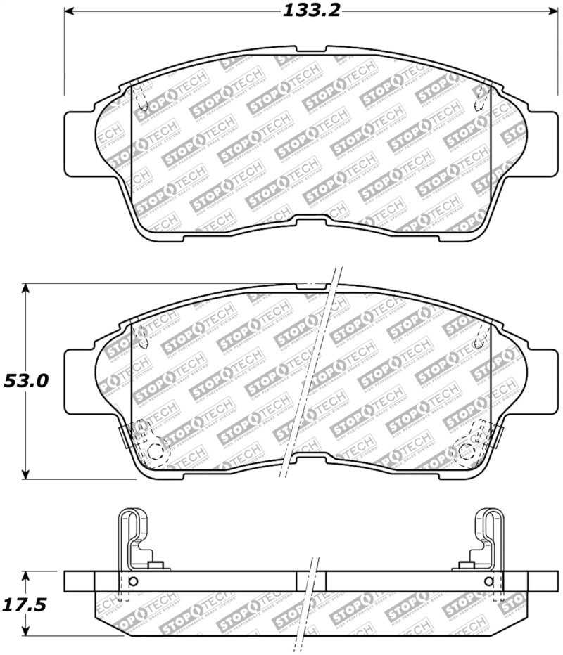 StopTech Street Disc Brake Pads - 305.05620 Stoptech