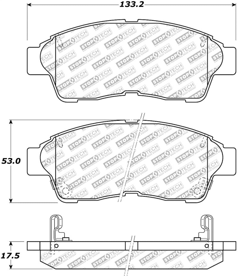 StopTech Street Disc Brake Pads - 305.05620