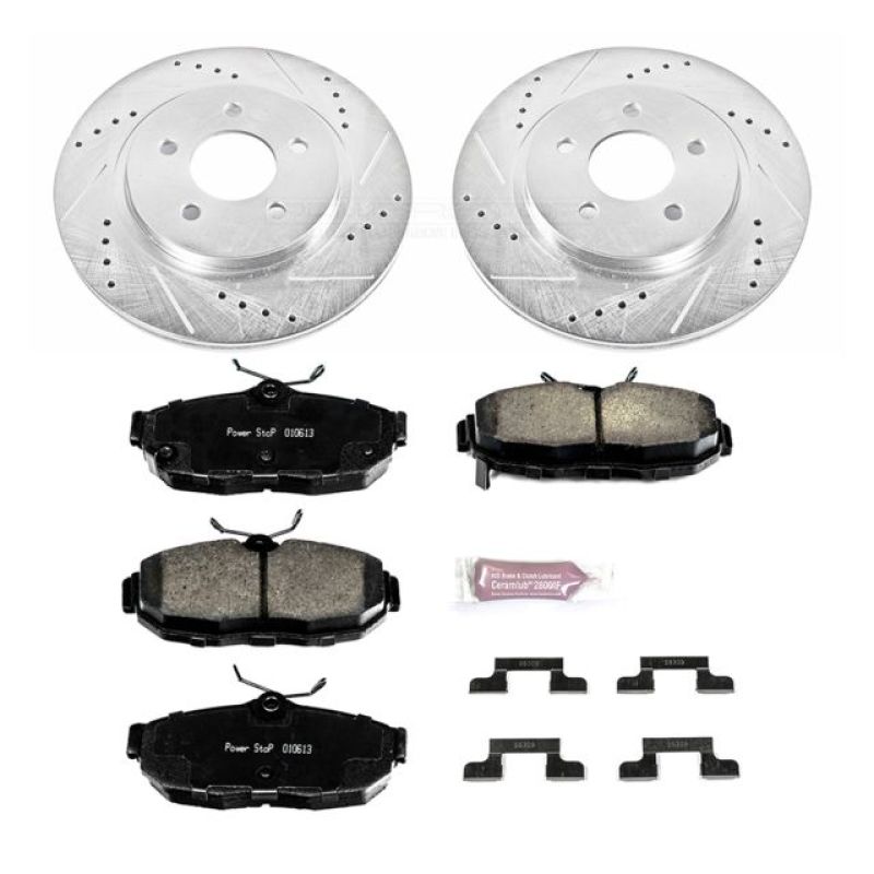 Power Stop 2012 Ford Mustang Rear Z23 Evolution Sport Brake Kit PowerStop