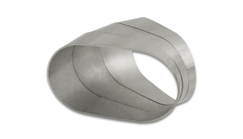 Vibrant Horizontal 304 SS Nominal 3in. Oval / 2.95in. Centerline Radius, 15 degree per cut -Set of 3 Vibrant