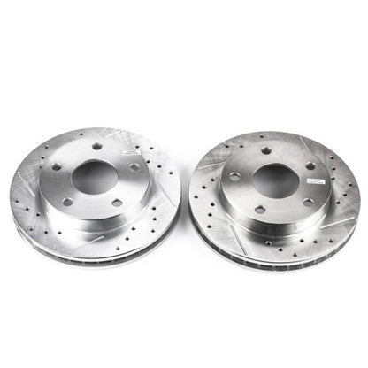 Power Stop 94-99 Dodge Ram 1500 Front Evolution Drilled & Slotted Rotors - Pair PowerStop