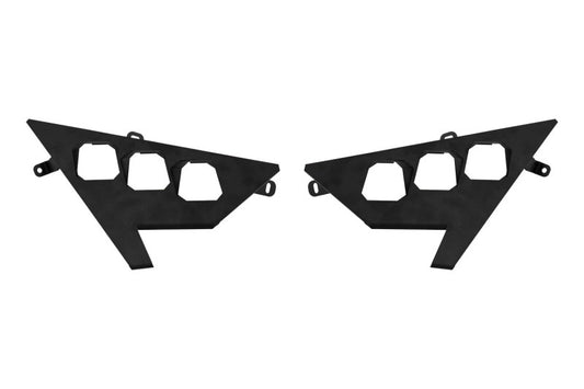Diode Dynamics 20-Present Polaris RZR C1 Headlight Mounting Bracket Kit (Pair)