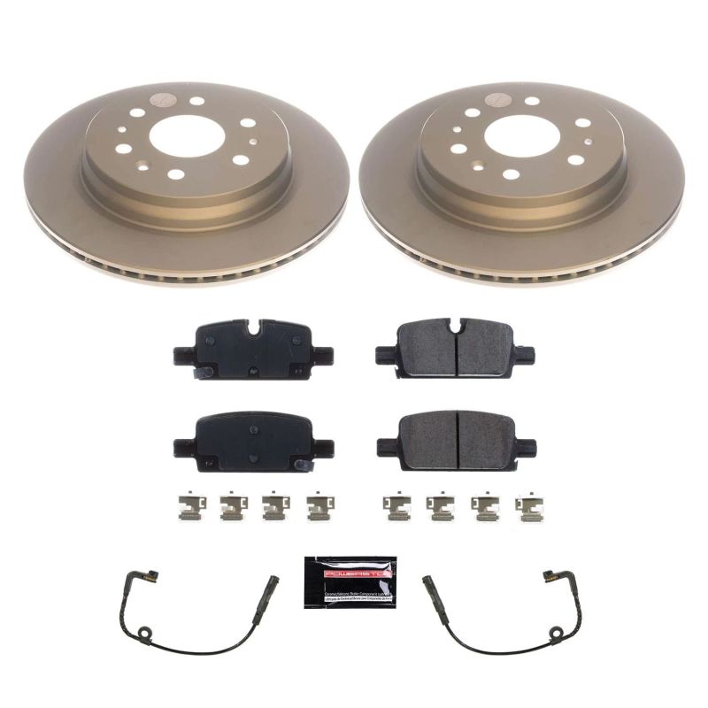 Power Stop 2019 Chevrolet Silverado 1500 Rear Z17 Evolution Geomet Coated Brake Kit PowerStop