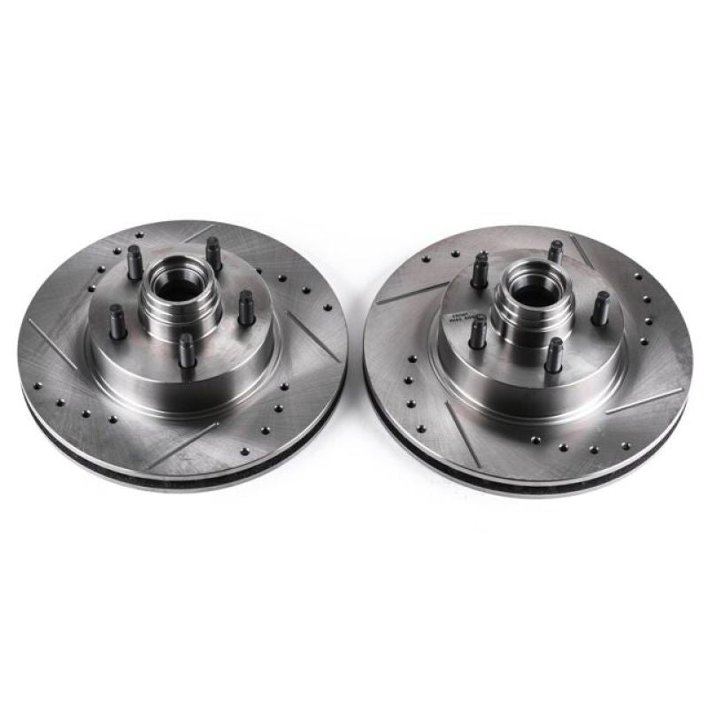 Power Stop 95-01 Ford Explorer Front Evolution Drilled & Slotted Rotors - Pair PowerStop