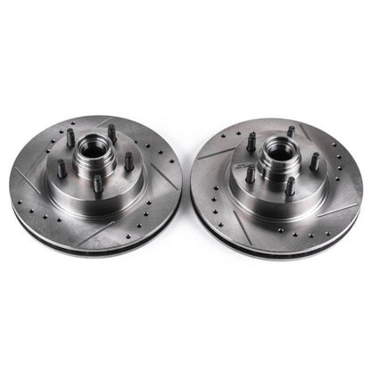 Power Stop 95-01 Ford Explorer Front Evolution Drilled & Slotted Rotors - Pair PowerStop