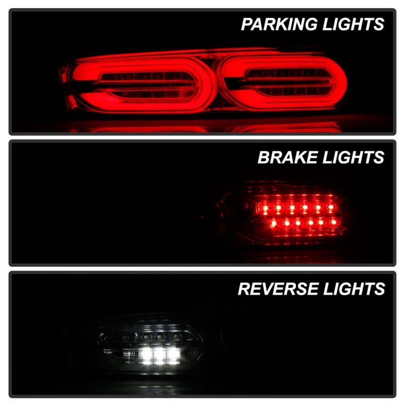 Spyder Chevy Camaro 16-18 (Do Not Fit Halogen Model) LED Tail Lights Chrome ALT-YD-CCAM16LED-SEQ-C SPYDER
