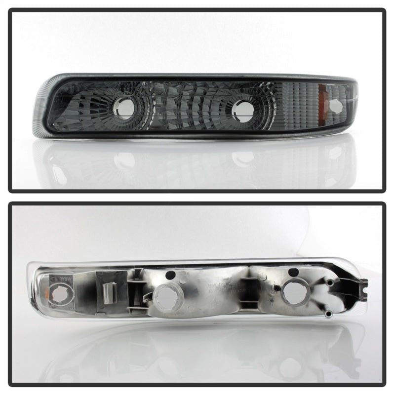 Xtune Chevy Silverado 99-02 Amber Reflector Bumper Lights Smoke CBL-JH-CS99-AM-SM SPYDER