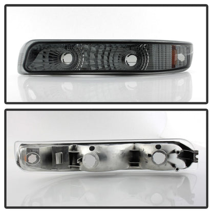 Xtune Chevy Silverado 99-02 Amber Reflector Bumper Lights Smoke CBL-JH-CS99-AM-SM SPYDER