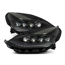 Load image into Gallery viewer, AlphaRex 880859 17-22 Tesla Model 3/20-23 Model Y NOVA LED Proj Headlights Alpha-Blk w/Actv Lgt &amp; Seq.Sig