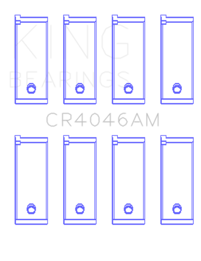 King Engine Bearings Honda D16A/D16Y/D16Z 1590Cc (Size +0.50mm) Connecting Rod Bearing Set