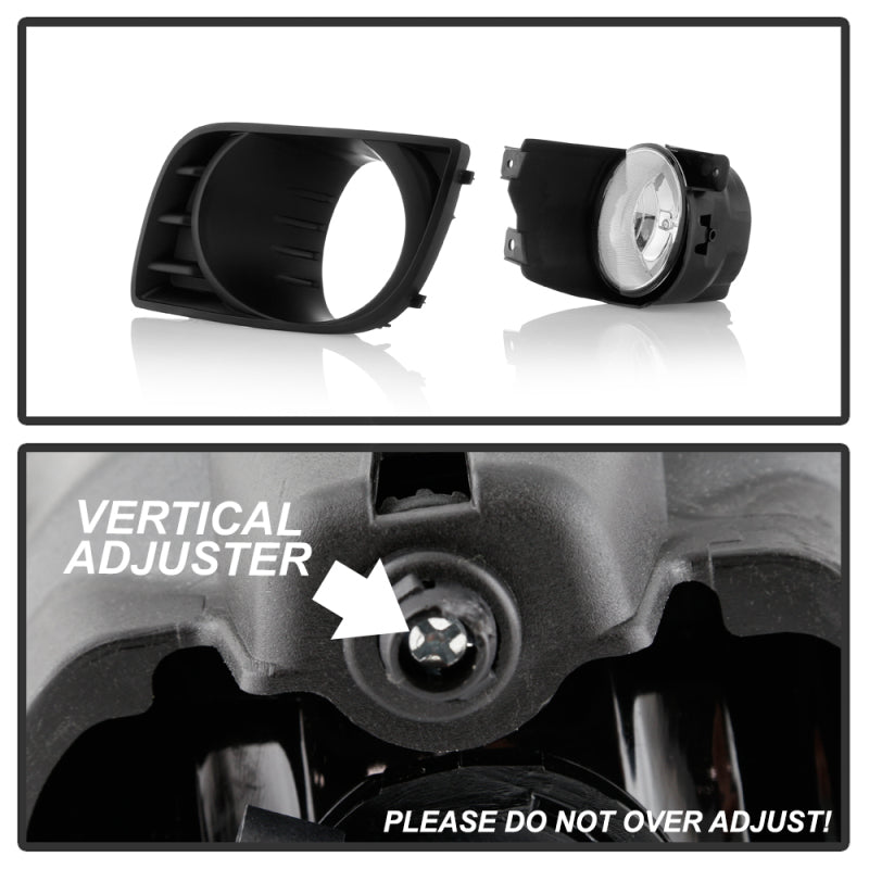Spyder Toyota Sequoia 08-16 OEM Style Fog Lights w/OEM Fit Switch - Fog Bulbs-4145(Included) - Clear SPYDER