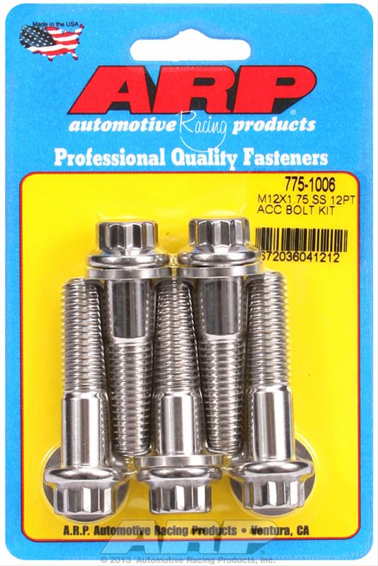ARP M12 x 1.75 x 50mm 12pt SS Bolts (5/pkg) - 775-1006