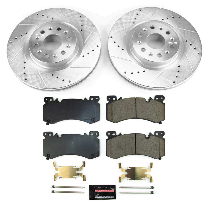 Power Stop 2022 Cadillac XT6 Front Z36 Truck & Tow Brake Kit PowerStop