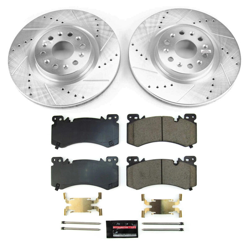 Power Stop 2022 Cadillac XT6 Front Z36 Truck & Tow Brake Kit