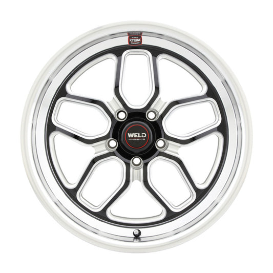 Weld S107 20X9 Laguna 5X120 ET29 BS6.125 Gloss Black MIL Dia 72.56