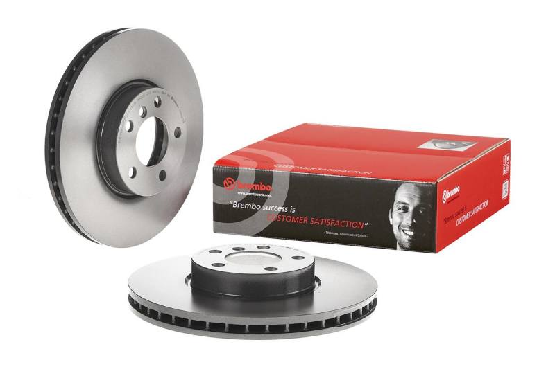 Brembo 332x32mm T1 RH Zinc Plated Gold PISTA Replacement Disc Brembo
