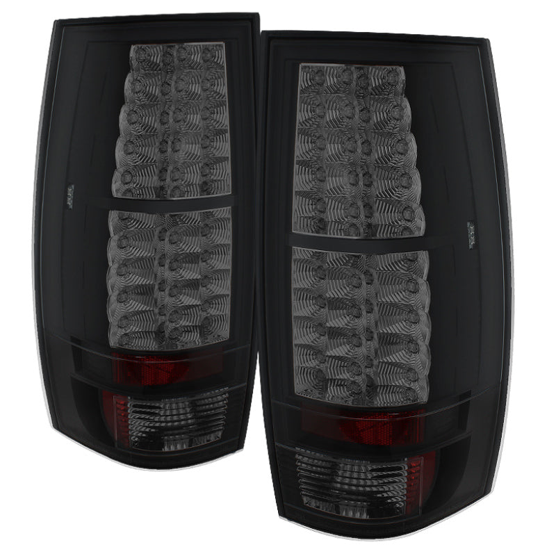 Spyder Chevy Suburban/GMC Yukon/Yukon Denali 07-14 LED Tail Lights Blk Smke ALT-YD-CSUB07-LED-BSM SPYDER