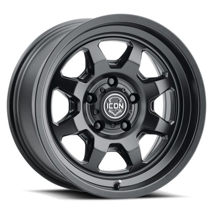 ICON Alloys Nuevo 17x8.5 5x150 +25mm 5.75" Backspacing Satin Black Wheel - 8117855557SB