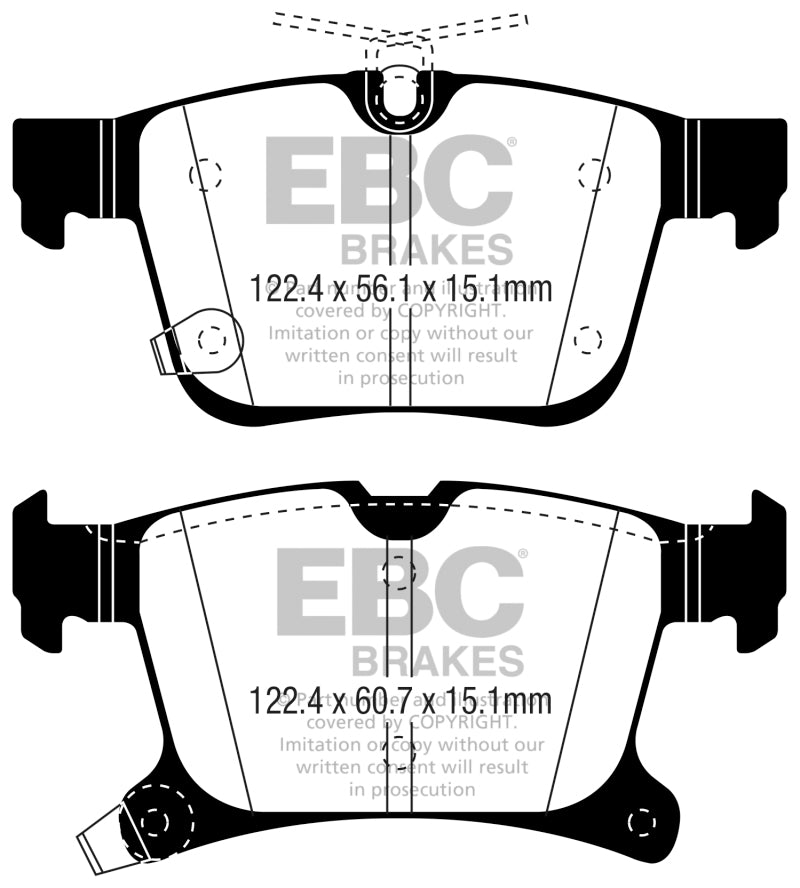 EBC YellowStuff Rear Brake Pads - DP43066R