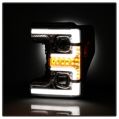 Spyder Ford F-250/F-350/F450 Super Duty 17-18 Projector Headlights Chrome PRO-YD-FS17-SBSEQ-C SPYDER