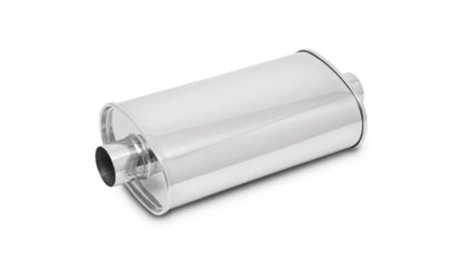Vibrant 2" In/Out Center-Center StreetPower Oval Muffler – 304 Stainless Steel | Universal Performance Exhaust (1100)