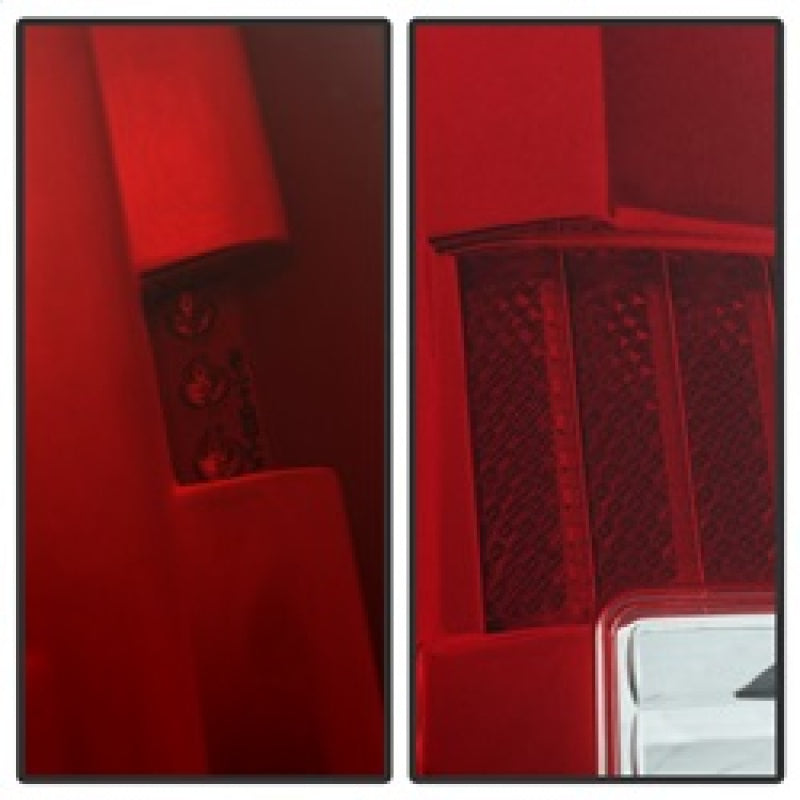 xTune Dodge Ram 1500 09-16 LED Tail Lights Incandescent Model Only - Red Clear ALT-ON-DR09-LBLED-RC SPYDER