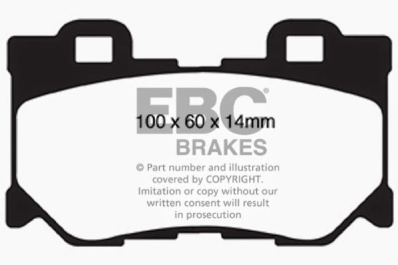 EBC GreenStuff Rear Brake Pads - DP61824 EBC