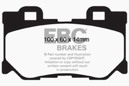 EBC Ultimax2 Rear Brake Pads - UD1347 EBC