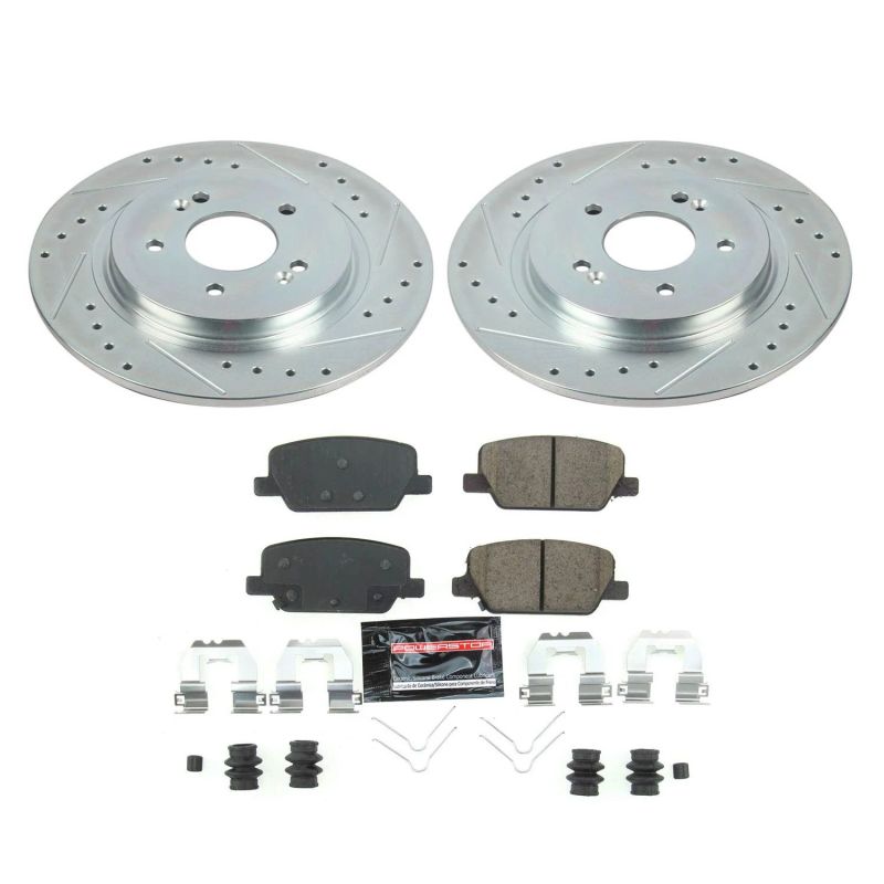 Power Stop 2019 Hyundai Santa Fe Rear Z23 Evolution Sport Brake Kit PowerStop