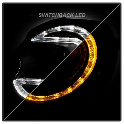 Spyder Mini Cooper 07-12 V2 Halogen Model Only Projector Headlights - Black PRO-YD-MC07V2SI-SBLB-BK SPYDER