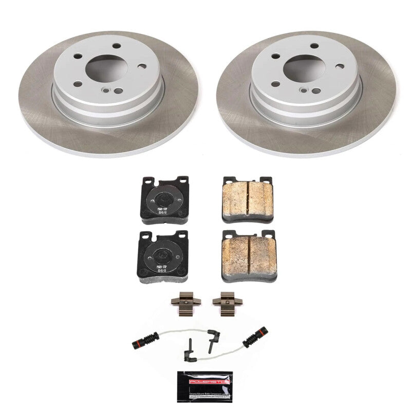 Power Stop 98-00 Mercedes-Benz E430 Rear Semi-Coated Rotor Kit PowerStop