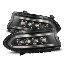 Load image into Gallery viewer, AlphaRex 880499 15-23 Dodge Charger NOVA-Series LED Proj Headlights Blk w/Activtn Light &amp; Seq.Sig / SB DRL