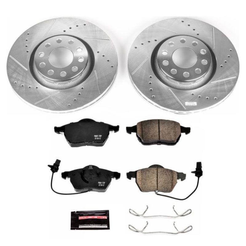 Power Stop 02-05 Audi A4 Front Z23 Evolution Sport Brake Kit PowerStop