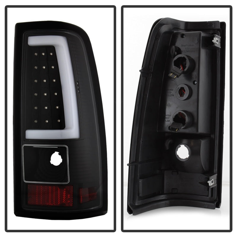 xTune Chevy Silverado 1500/2500/3500 99-02 / Version 3 Tail Lights Black ALT-ON-CS99V3-LBLED-BK SPYDER