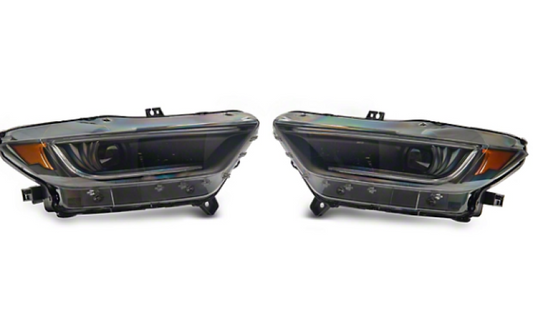 Raxiom 15-17 Ford Mustang 18-20 Mustang GT350 LED Headlight- Blk Housing (Smoked Lens) Box 1 of 2