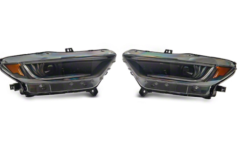 Raxiom 15-17 Ford Mustang 18-20 Mustang GT350 LED Headlights- Blk Housing (Smoked Lens) Box 1 of 2