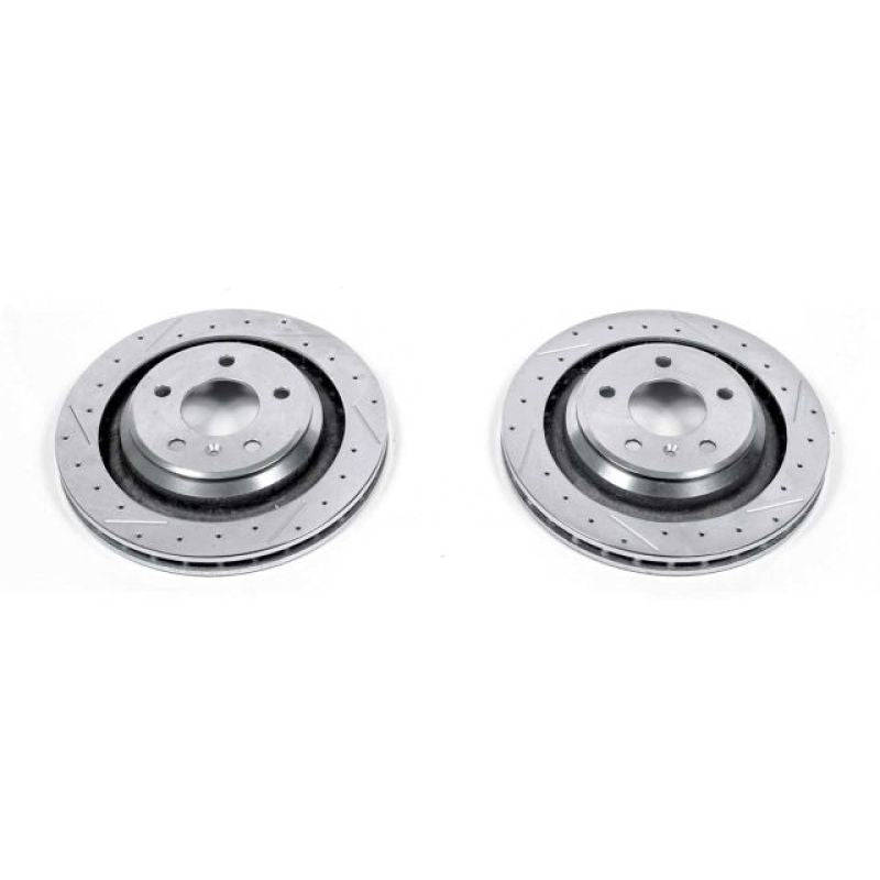 Power Stop 05-08 Pontiac Grand Prix Rear Evolution Drilled & Slotted Rotors - Pair PowerStop