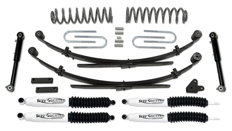 Tuff Country 87-01 Jeep Cherokee 4x4 3.5in Lift Kit EZ-Flex w/Rear Leaf Springs (SX8000 Shocks)