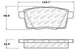 StopTech Street Disc Rear Brake Pads - 305.12590