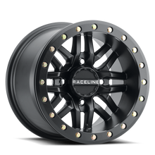 Load image into Gallery viewer, Raceline A91B Ryno 15x7in / 4x156 BP / 10mm Offset / 132.5mm Bore - Satin Black Beadlock Wheel