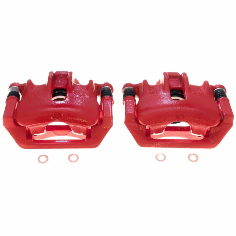 Power Stop 1999 Land Rover Discovery Rear Red Calipers - Pair PowerStop