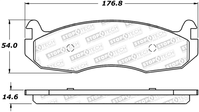 StopTech Premium Ceramic Brake Pads - 308.07880