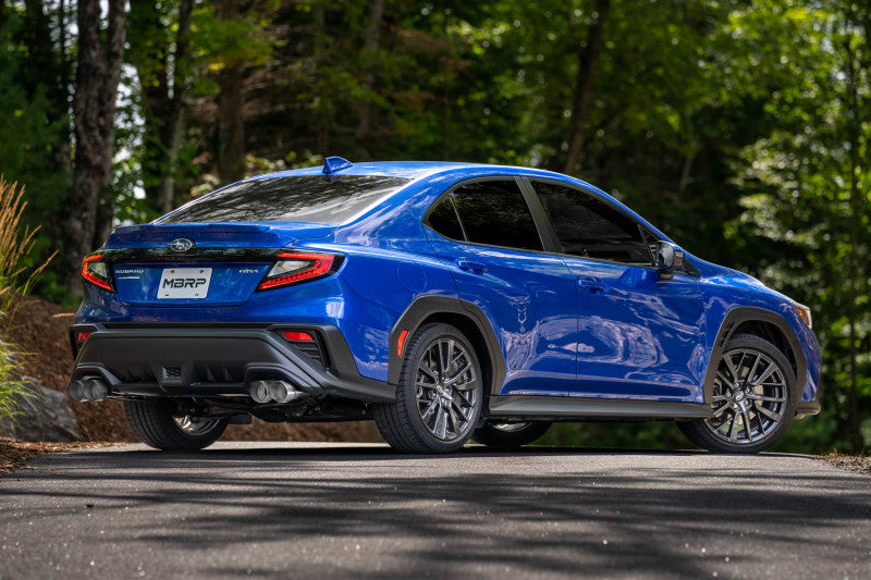 MBRP 2022+ Subaru WRX 3in Cat-Back Dual Split Rear Quad Tips Street Profile Exhaust MBRP