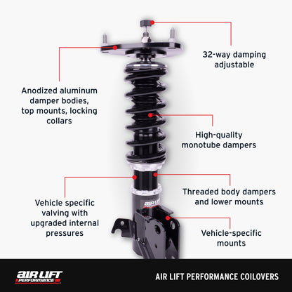 Air Lift Performance Coilover Kit 89-00 Lexus LS400 - 79016
