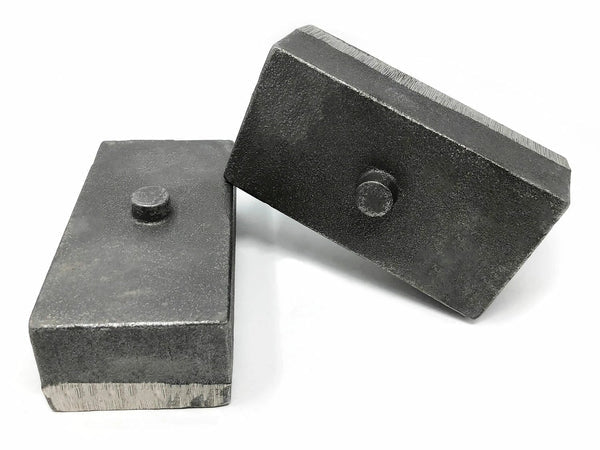 Tuff Country Rear 2" Cast Iron Lift Blocks – 2003–2013 Dodge Ram 2500 / 2003–2023 Ram 3500 4WD (Pair) (79022)
