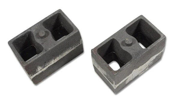 Tuff Country Rear 4" Cast Iron Lift Blocks – 3" Wide / Non-Tapered (Pair) (79044)